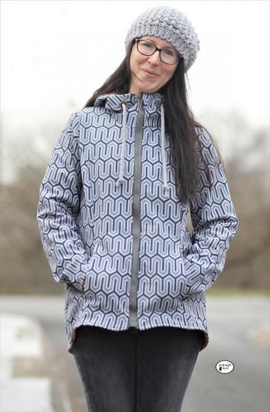 Fadenkäfer Papierschnittmuster Softshelljacke Damen